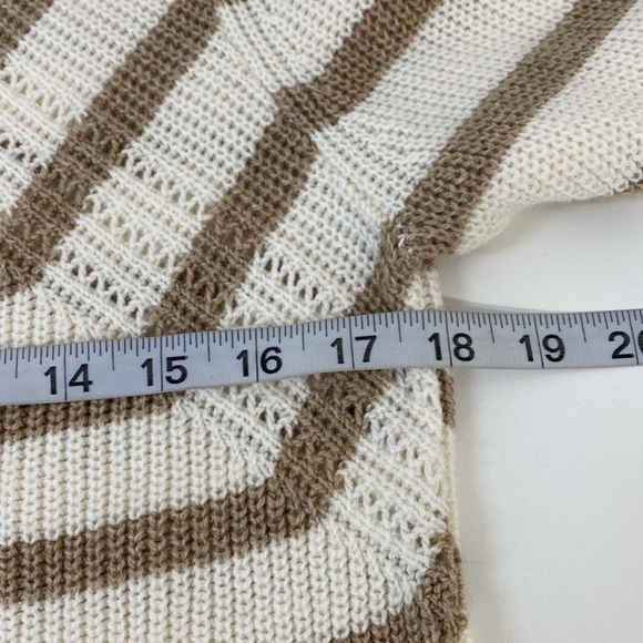 Loft Beachy Cotton Blend Sweater Flare Cuffs Large - Picture 9 of 13